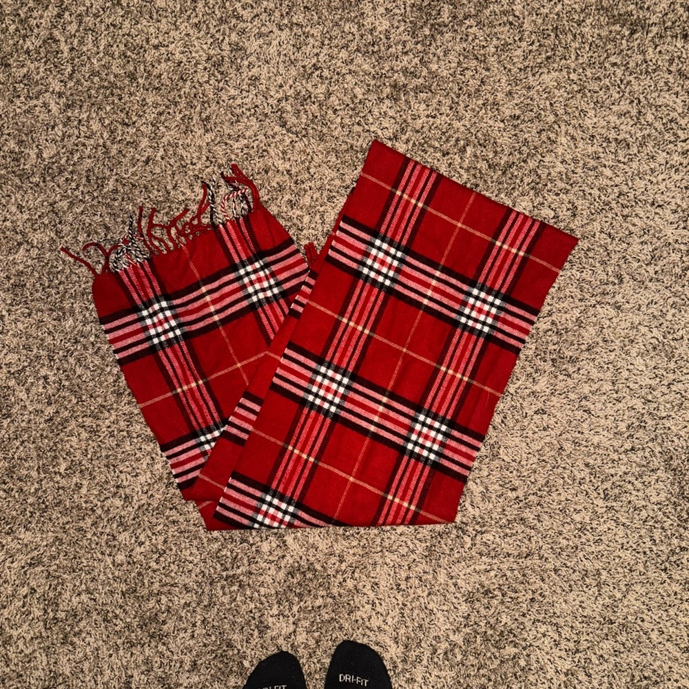 Red Plaid Scarf
